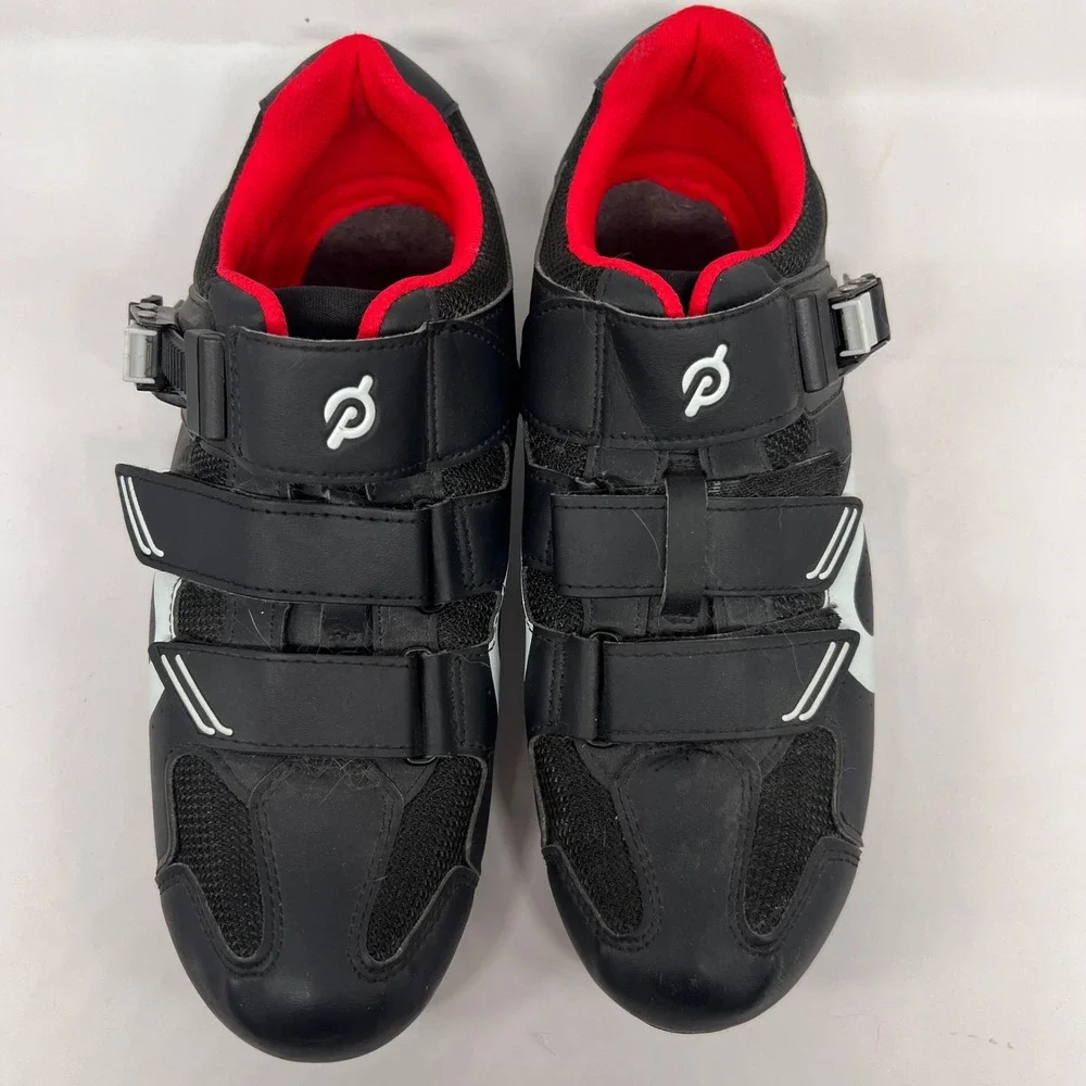 Peloton Cycling Shoes Black Red Mens 8 Womens 10 EU 41 PL-SH-02 clip click